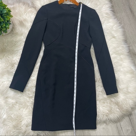 Alexander Wang Black Long Sleeves Bodycon Silk Lined Dress - Picture 9 of 15